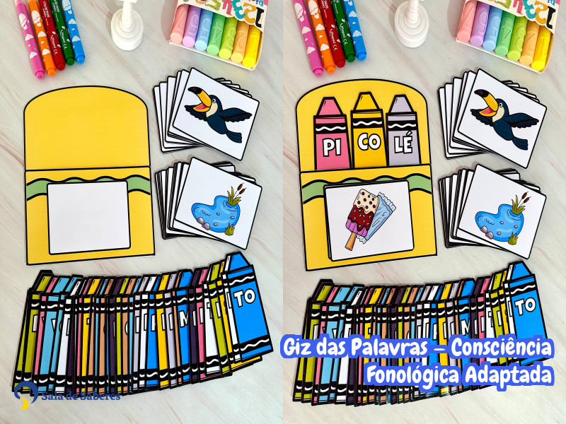 Imagem de Giz das Palavras — Consciência Fonológica Adaptada