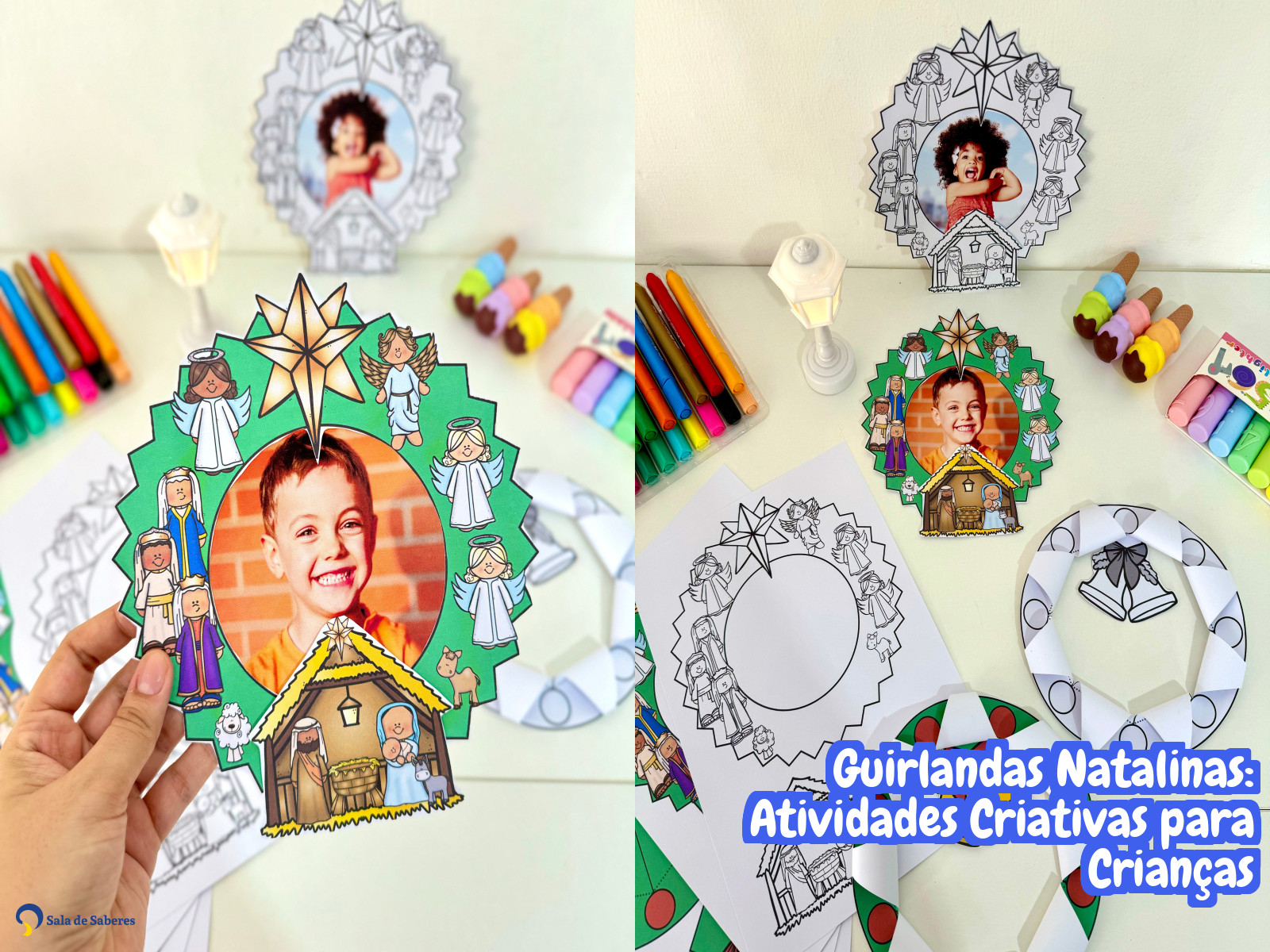 Preview de Guirlandas Natalinas: Atividades Criativas para Crianças