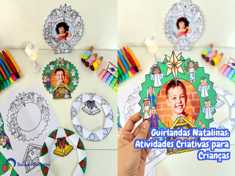 Imagem de Guirlandas Natalinas: Atividades Criativas para Crianças