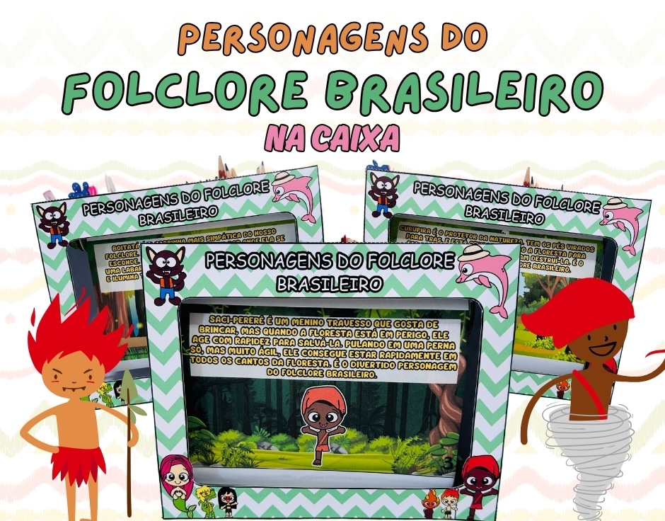 Imagem de Personagens do Folclore Brasileiro na Caixa
