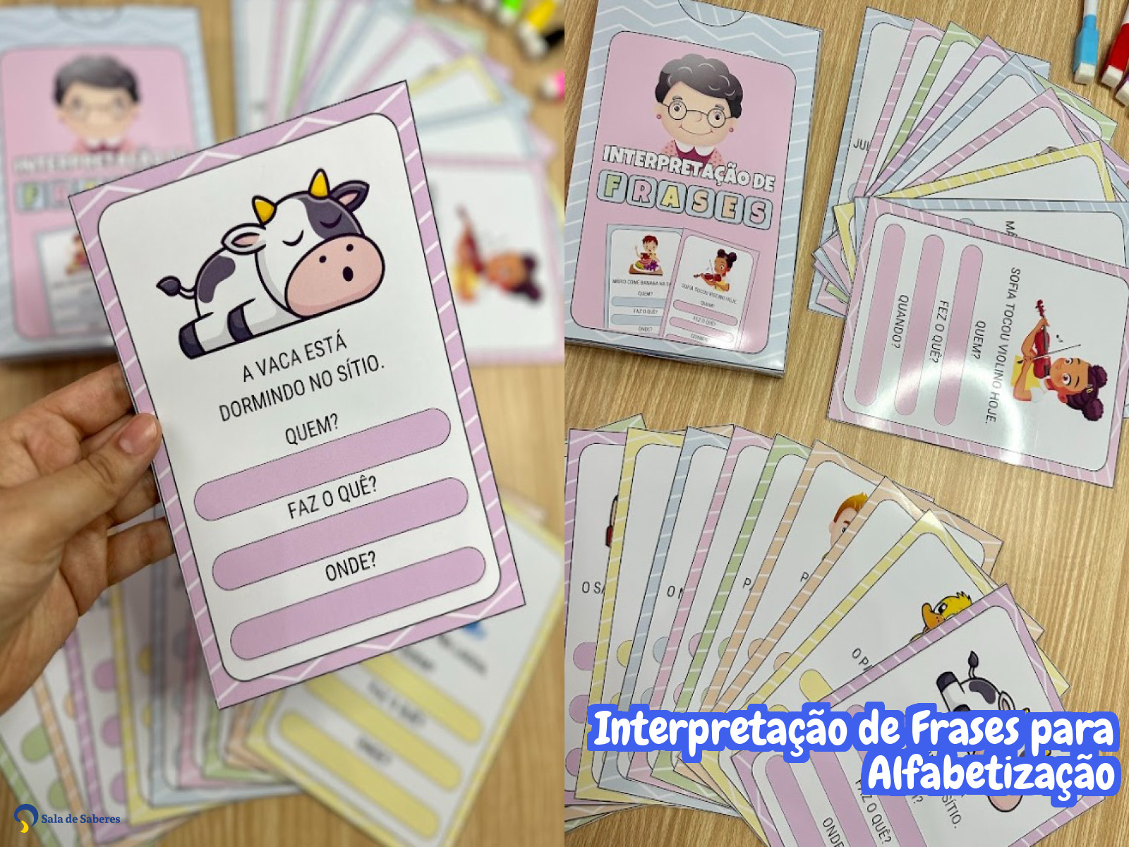 Preview de Interpretação de Frases para Alfabetização