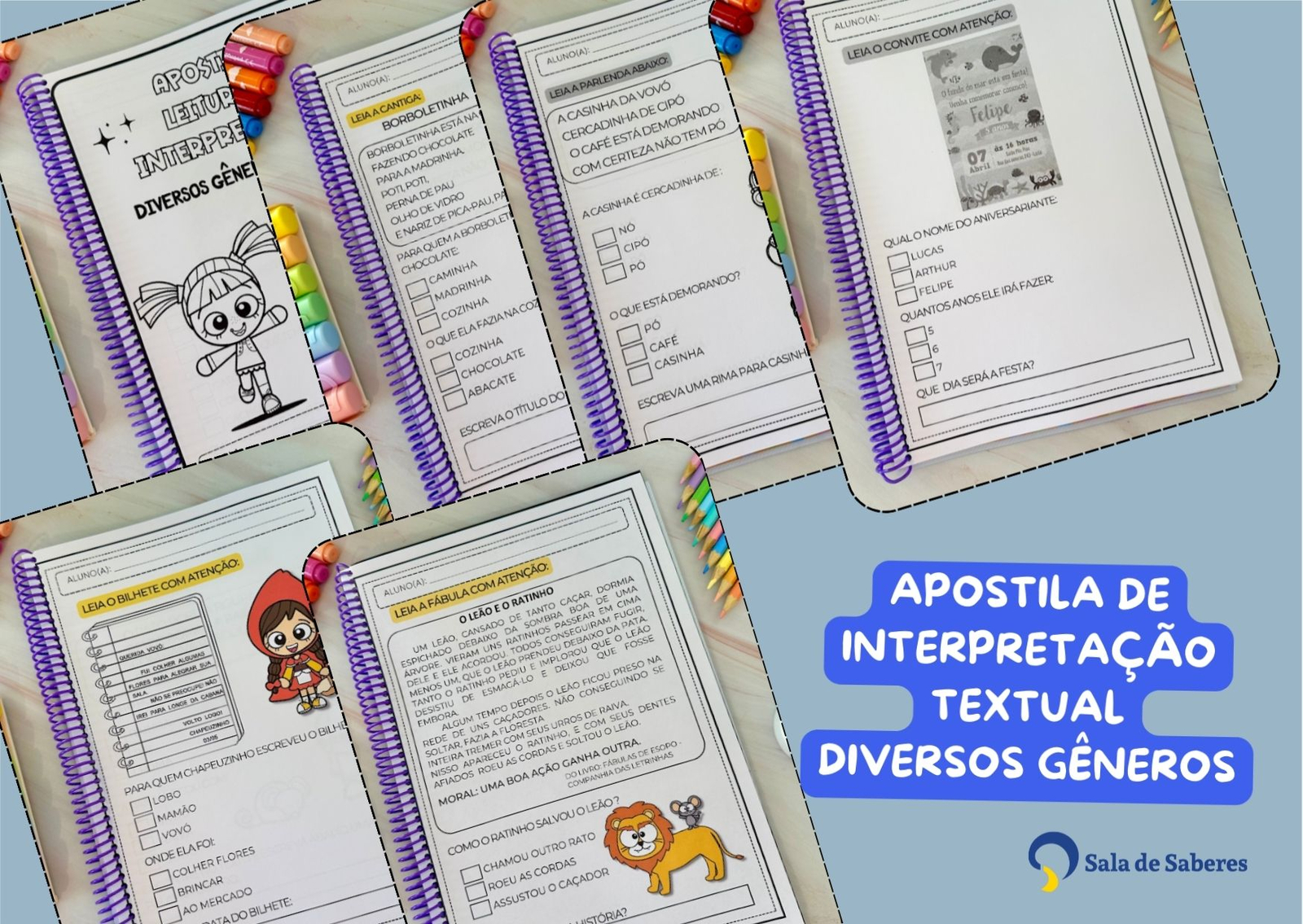 Preview de Leitura e Interpretação – Diversos Gêneros Textuais - 1º ao 3º anos