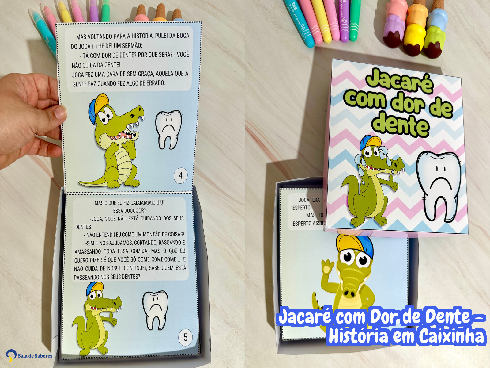 Preview de Jacaré com Dor de Dente - História em Caixinha