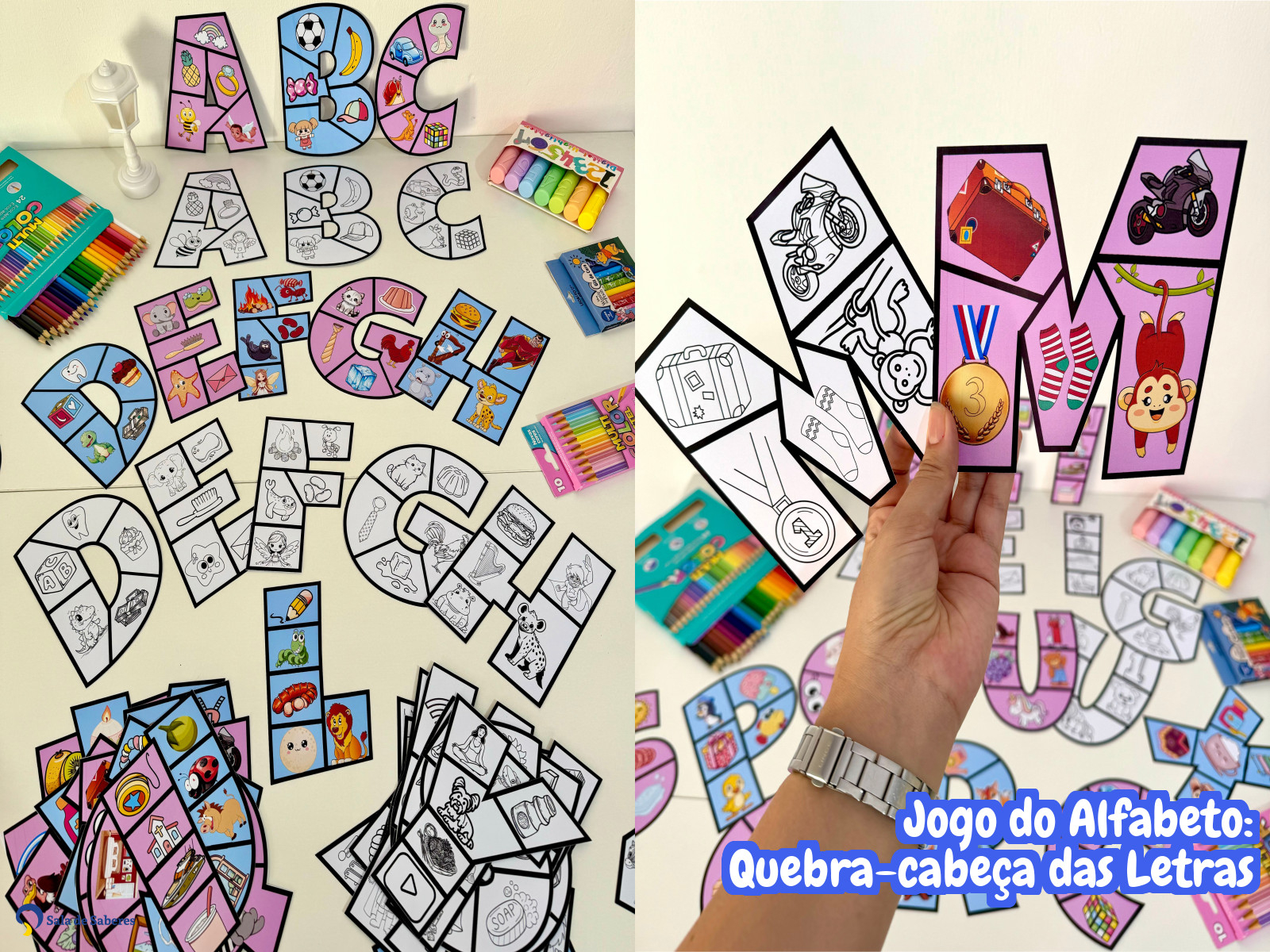 Preview de Jogo do Alfabeto: Quebra-cabeça das Letras