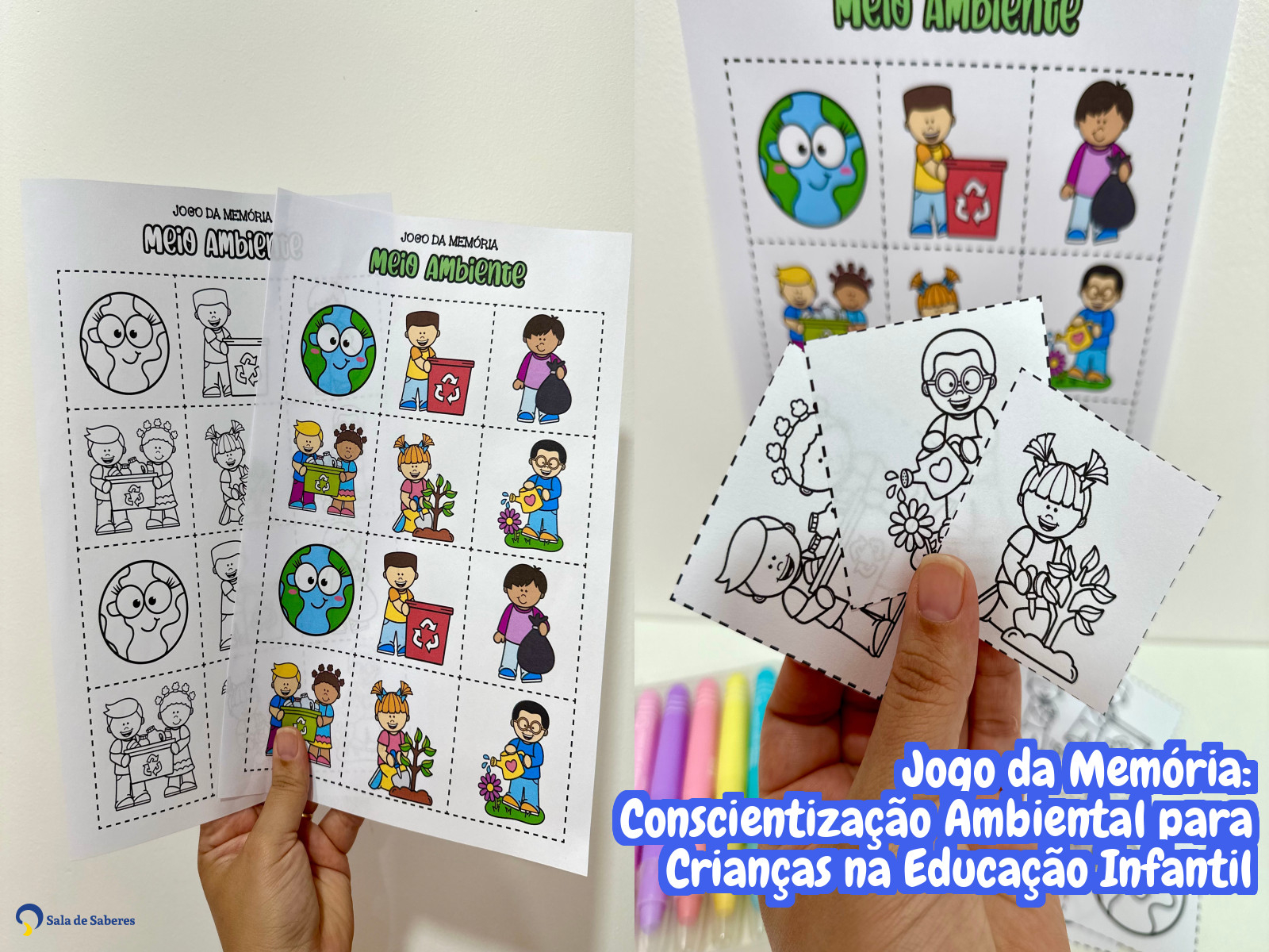 Preview de Jogo da Memória: Conscientização Ambiental para Crianças na Educação Infantil