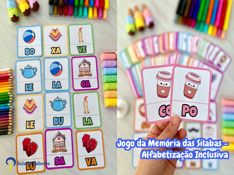 Imagem de Jogo da Memória das Sílabas - Alfabetização Inclusiva