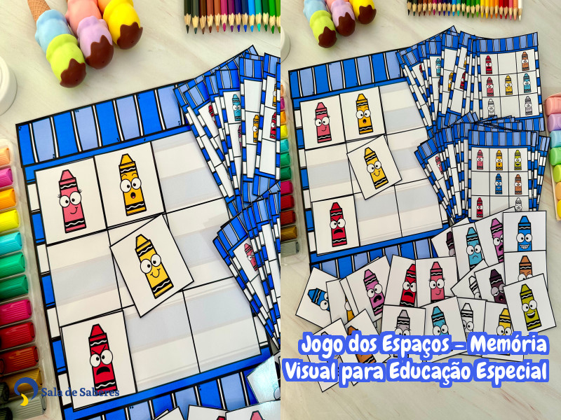 Imagem de Jogo dos Espaços - Memória Visual para Educação Especial