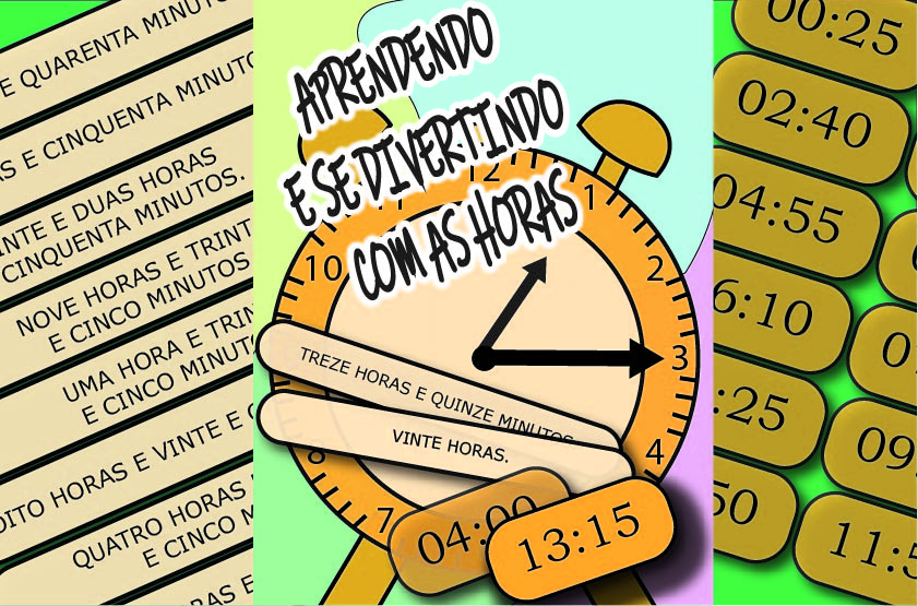 Relógio de ponteiro com horas e minutos para imprimir!