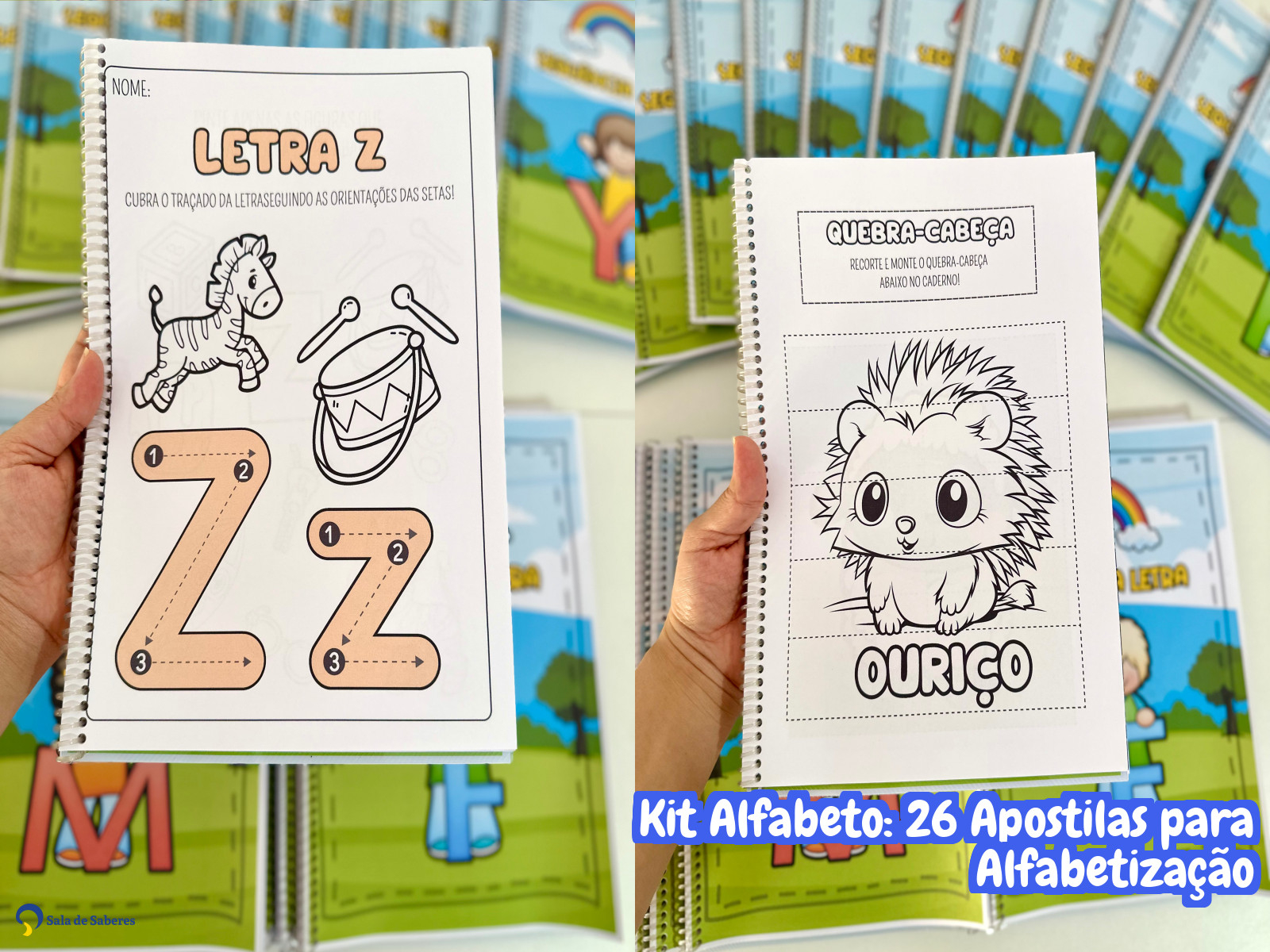 Preview de Kit Alfabeto: 26 Apostilas para Alfabetização