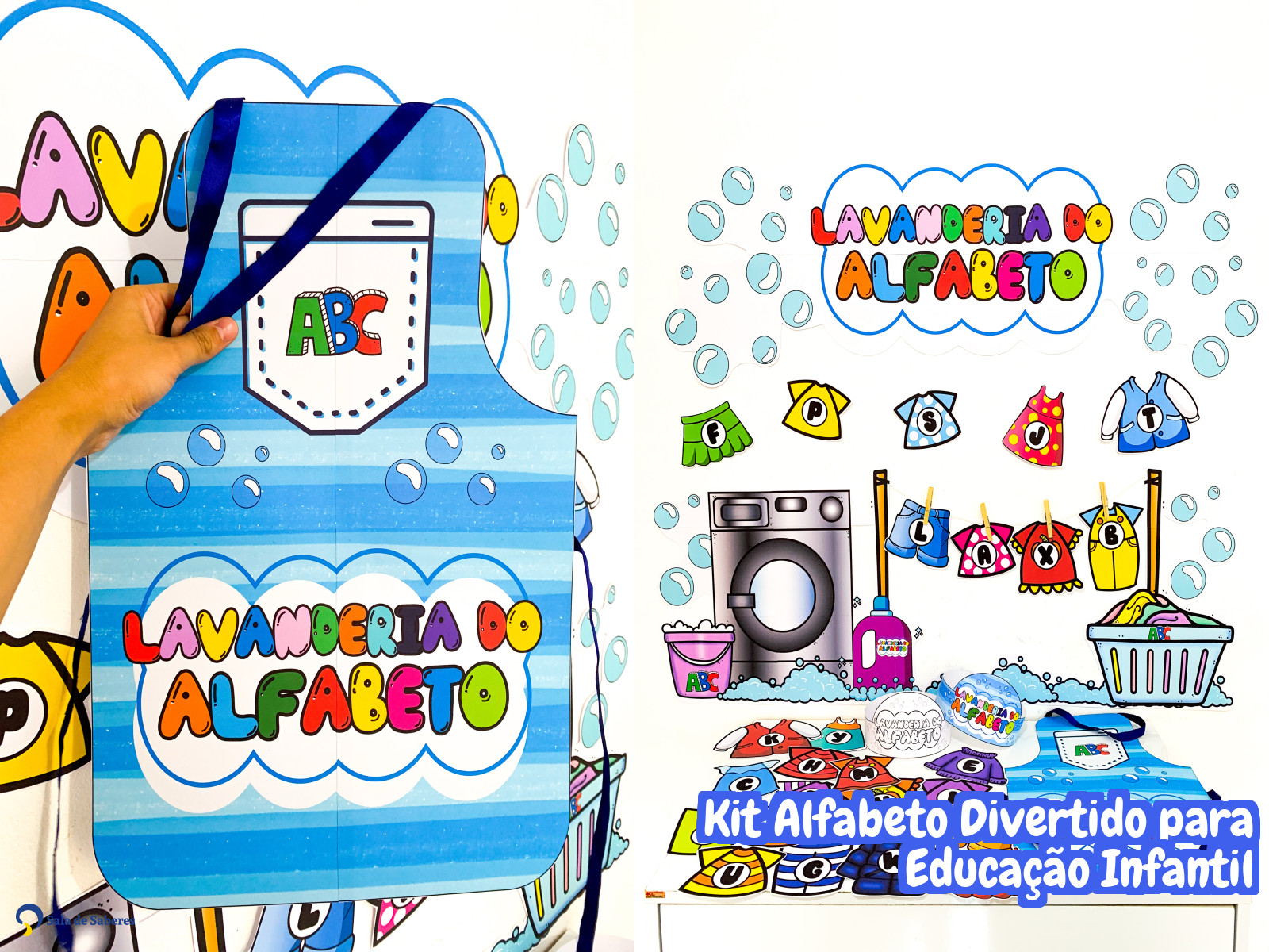 Preview de Kit Lavanderia do Alfabeto para Educação Infantil