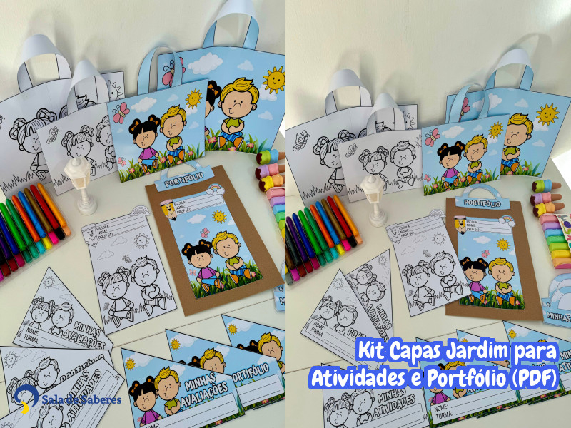Imagem de Kit Capas Jardim para Atividades e Portfólio (PDF)
