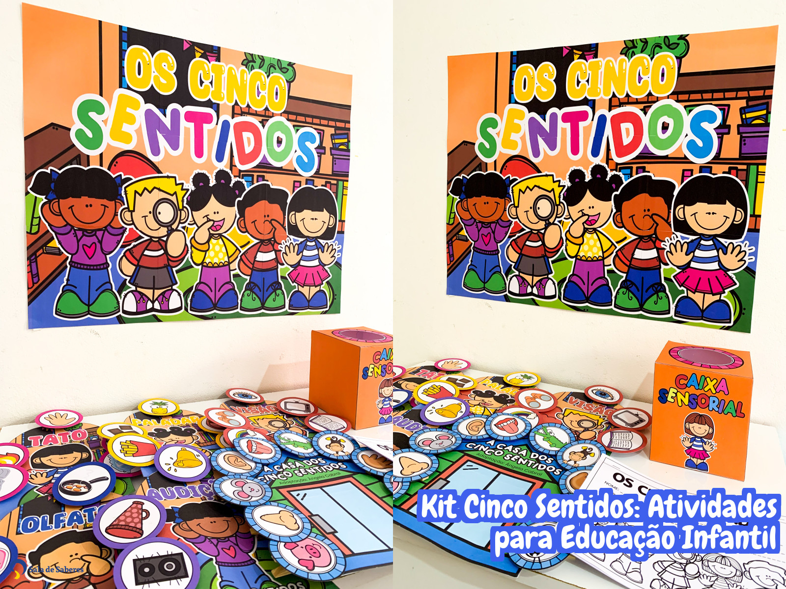 Preview de Kit Cinco Sentidos: Atividades para Educação Infantil