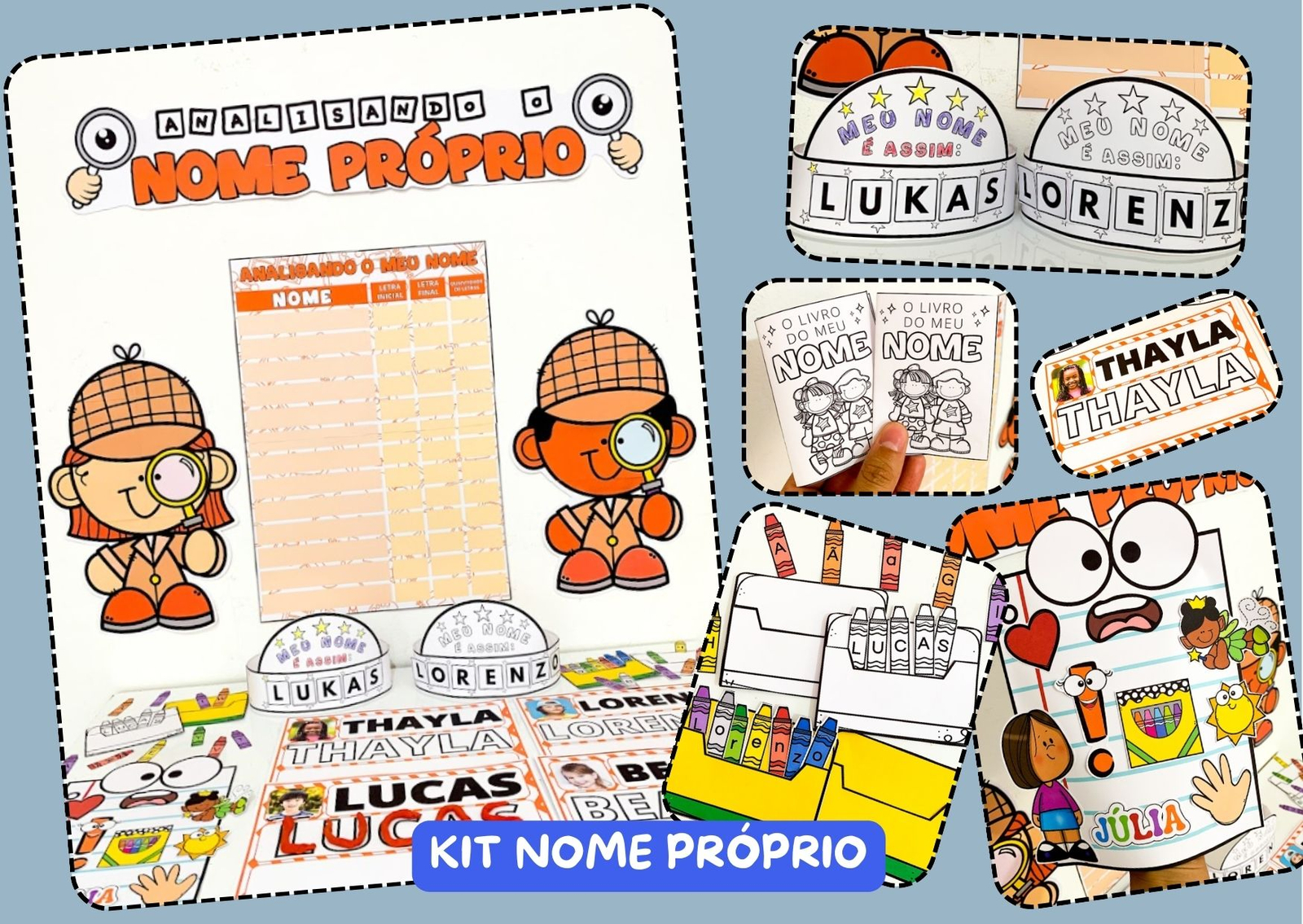 Preview de Kit Nome Próprio – Explorando a Escrita 