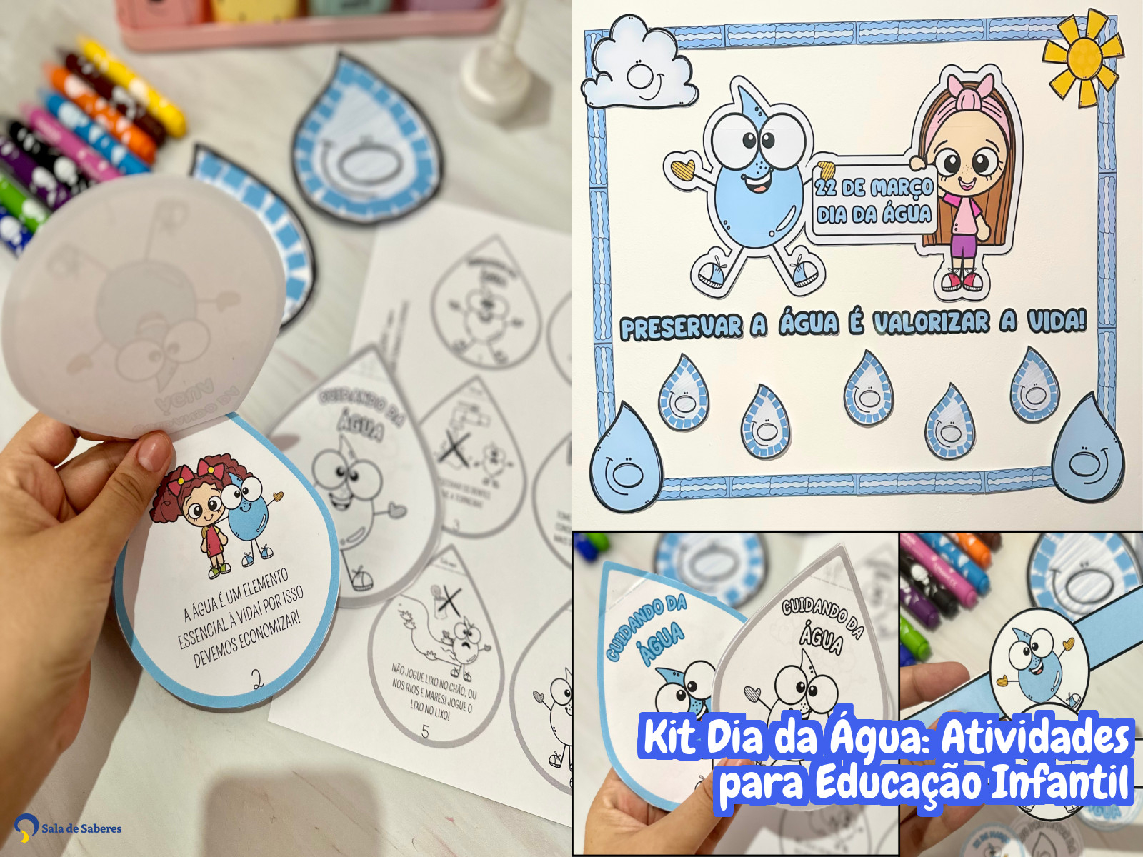 Preview de Kit Dia da Água: Atividades para Educação Infantil