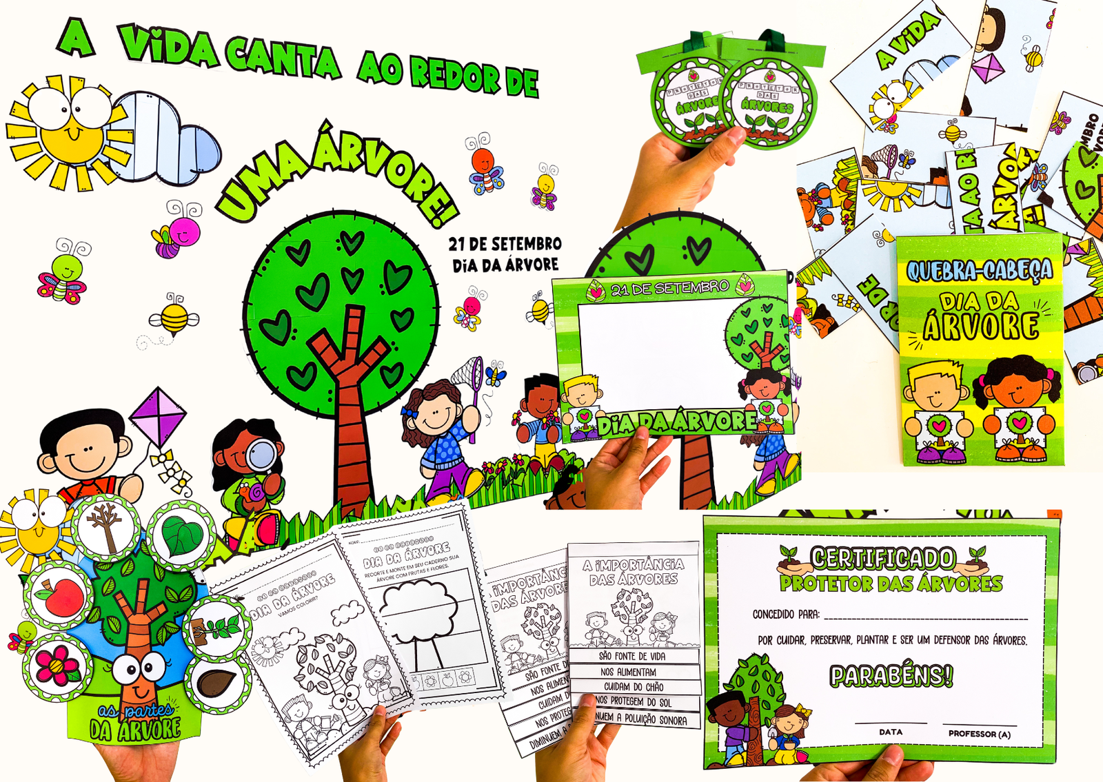 Imagem de Kit Dia da Árvore: Atividades Criativas para Crianças