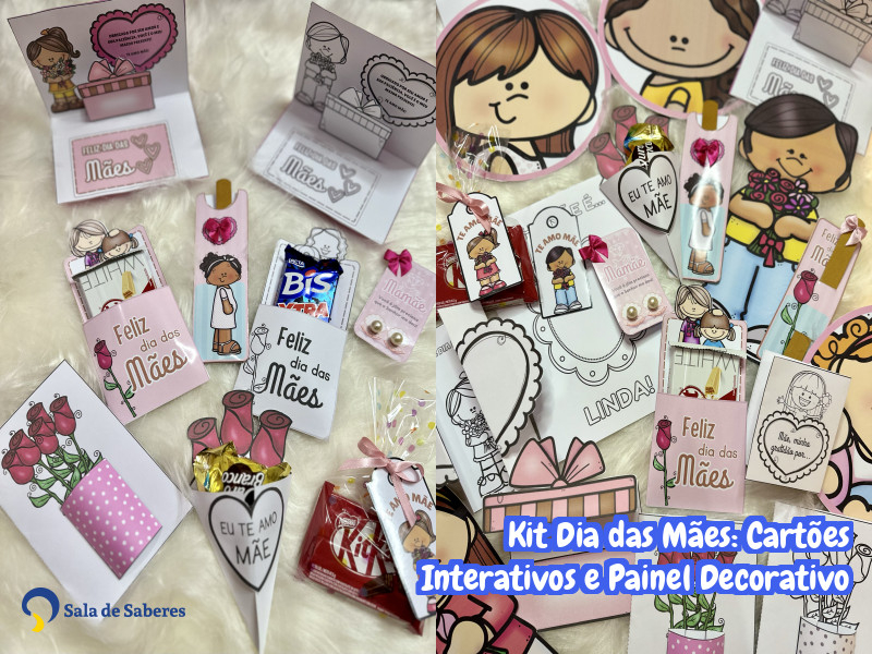 Imagem de Kit Dia das Mães: Cartões Interativos e Painel Decorativo
