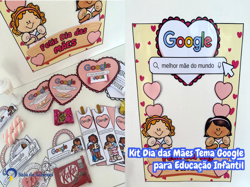 Imagem de Kit Dia das Mães Tema Google para Educação Infantil