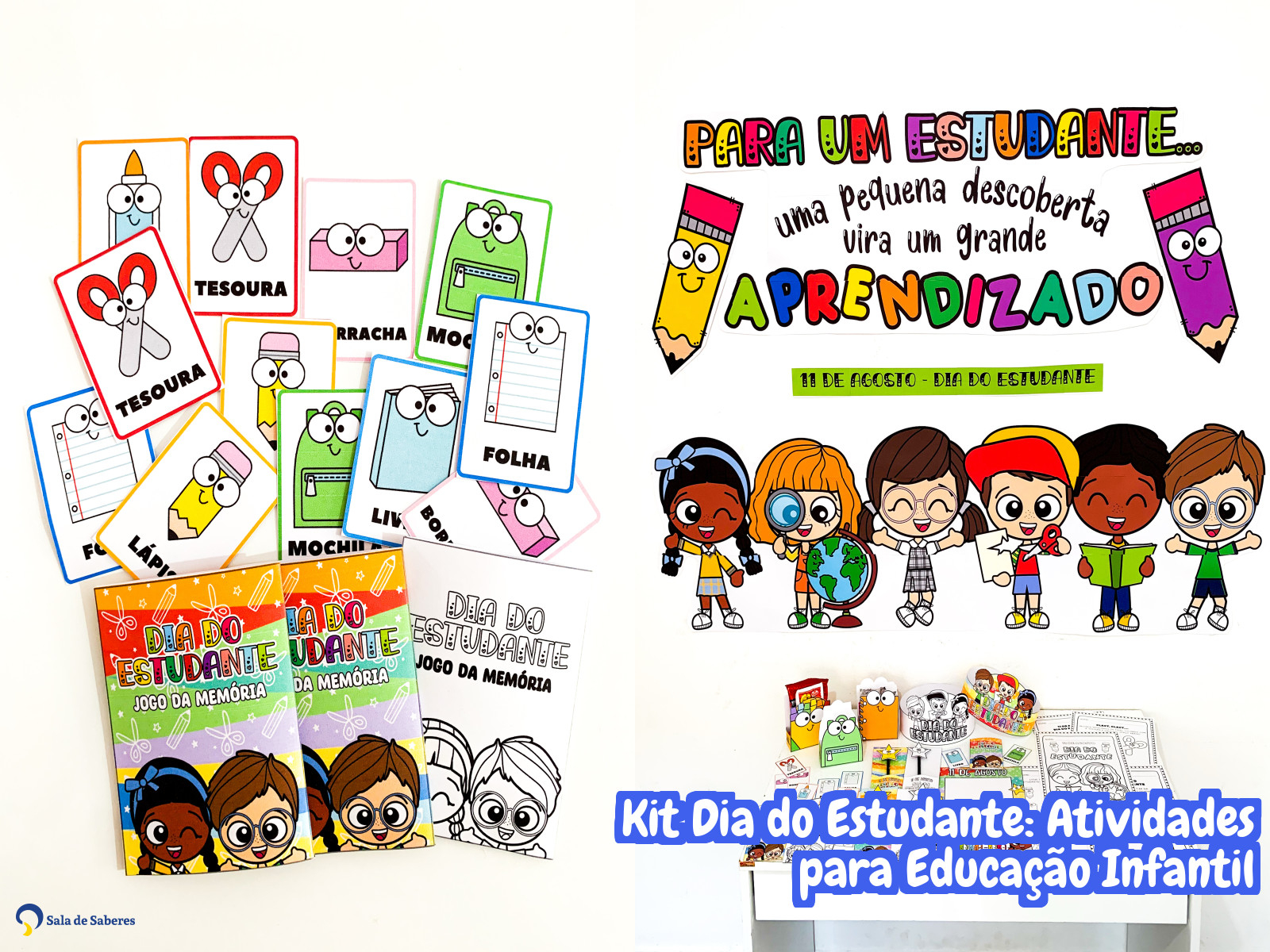 Preview de Kit Dia do Estudante: Atividades para Educação Infantil
