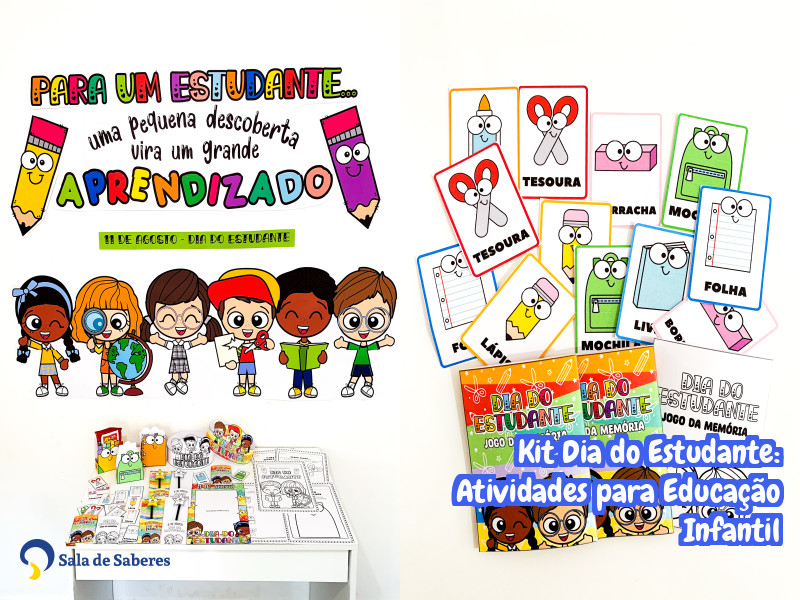 Imagem de Kit Dia do Estudante: Atividades para Educação Infantil