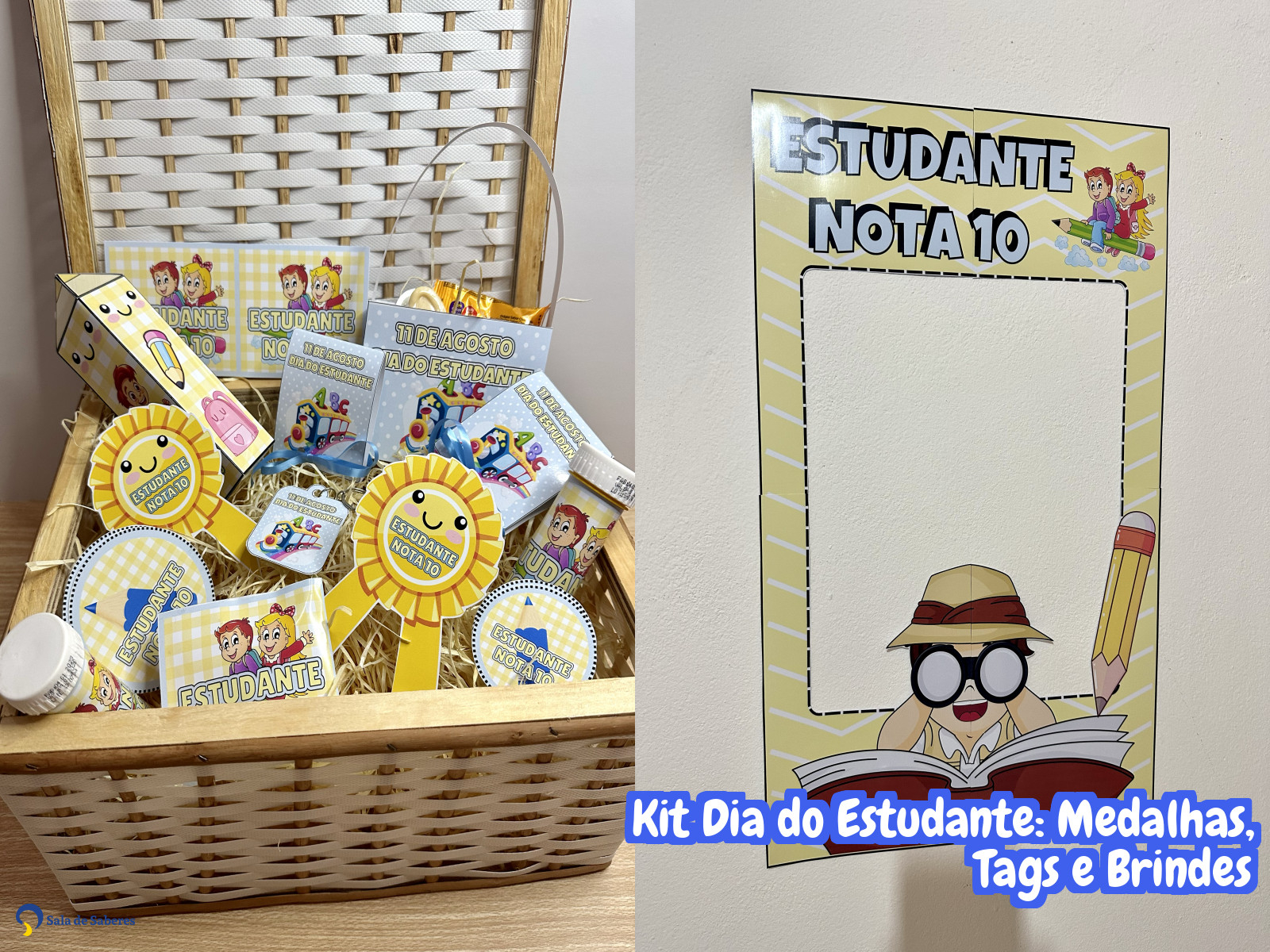 Preview de Kit Dia do Estudante: Medalhas, Tags e Brindes