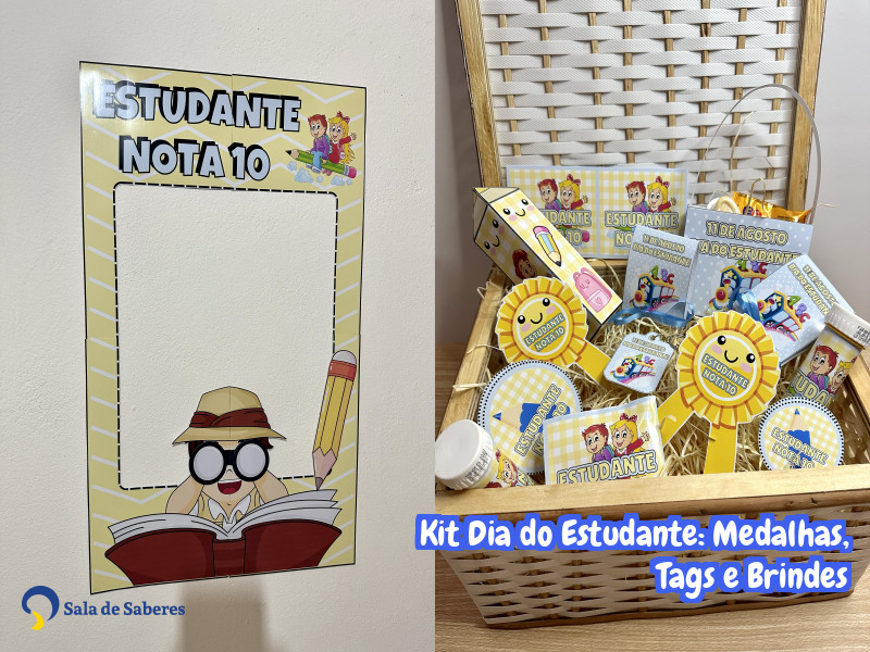 Imagem de Kit Dia do Estudante: Medalhas, Tags e Brindes