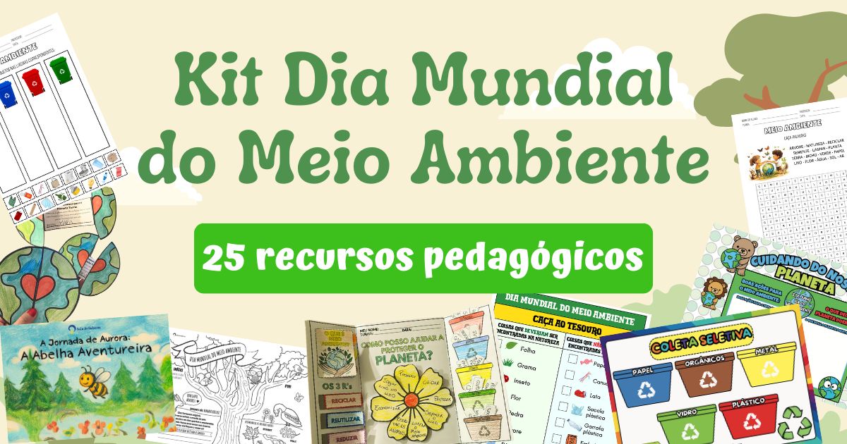 Preview de Kit Dia Mundial do Meio Ambiente - 25 Recursos Pedagógicos 