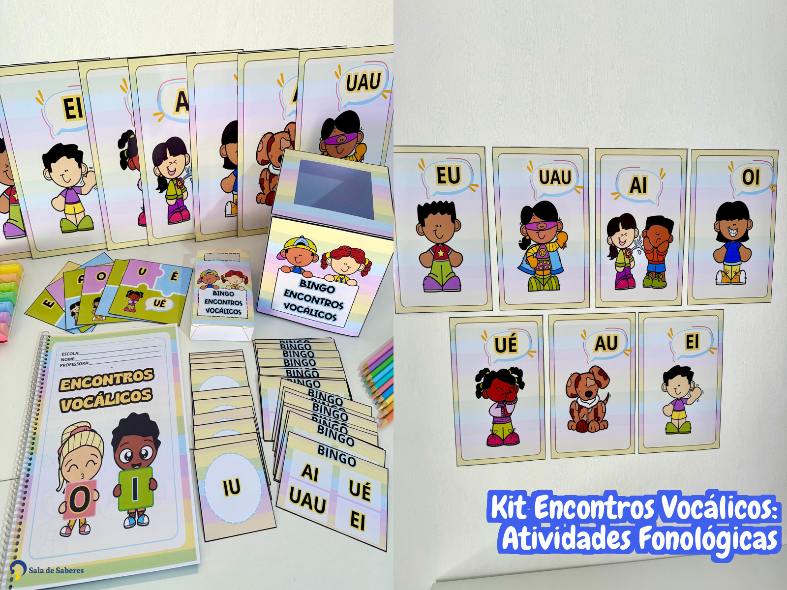 Preview de Kit Encontros Vocálicos: Atividades Fonológicas