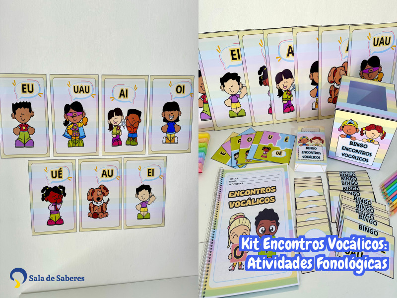 Imagem de Kit Encontros Vocálicos: Atividades Fonológicas