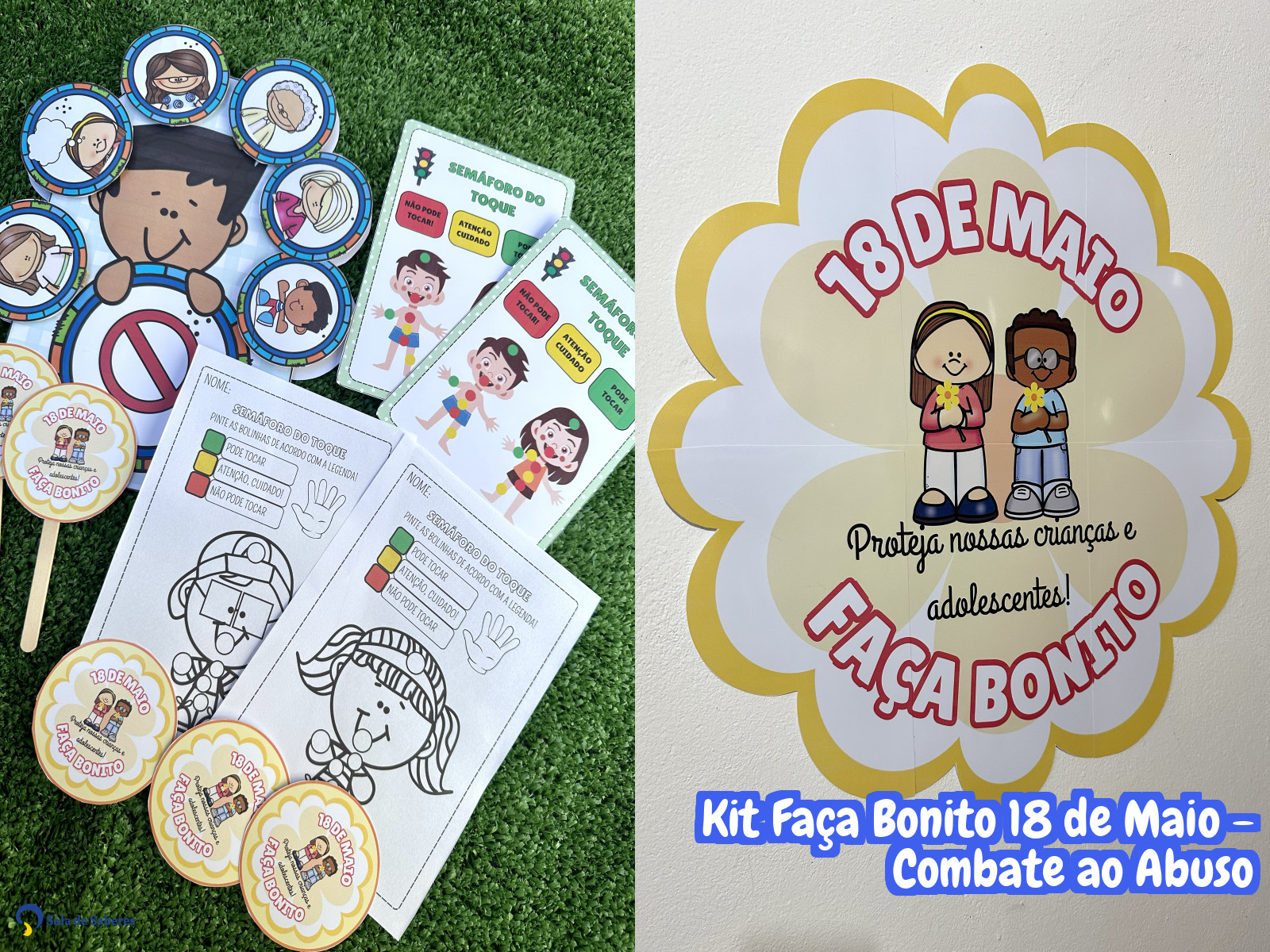 Preview de Kit Faça Bonito 18 de Maio - Combate ao Abuso