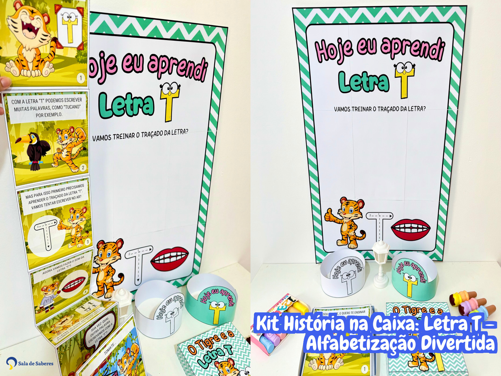 Preview de Kit História na Caixa: Letra T – Alfabetização Divertida