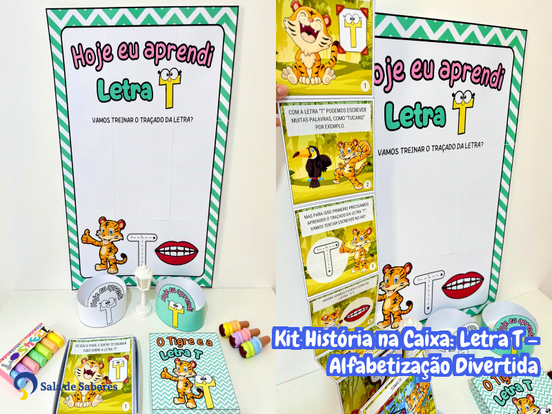 Imagem de Kit História na Caixa: Letra T – Alfabetização Divertida