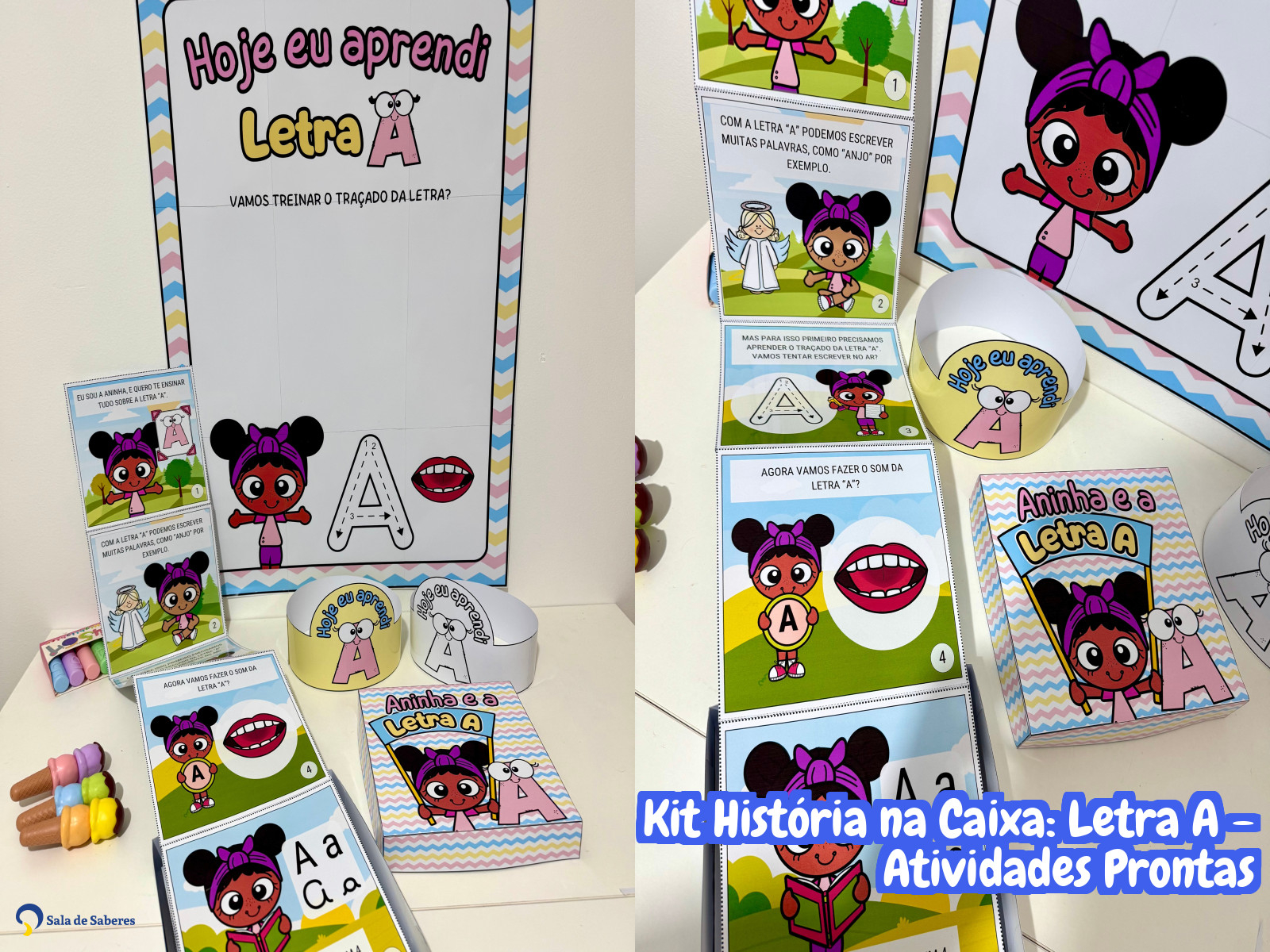 Preview de Kit História na Caixa: Letra A - Atividades Prontas