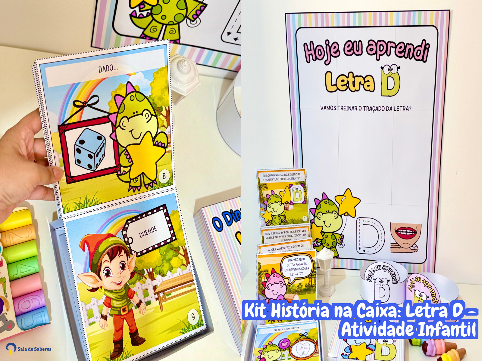 Preview de Kit História na Caixa: Letra D - Atividade Infantil