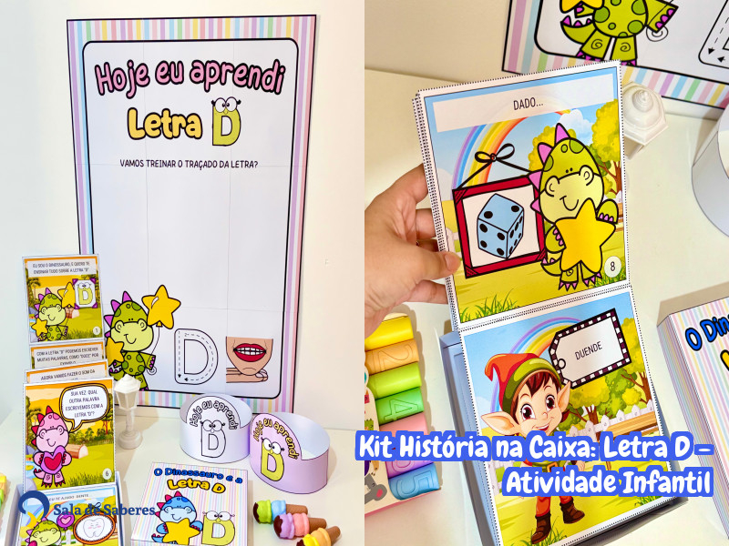 Imagem de Kit História na Caixa: Letra D - Atividade Infantil