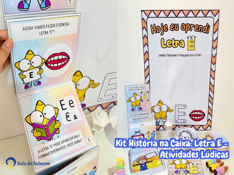 Imagem de Kit História na Caixa: Letra E - Atividades Lúdicas
