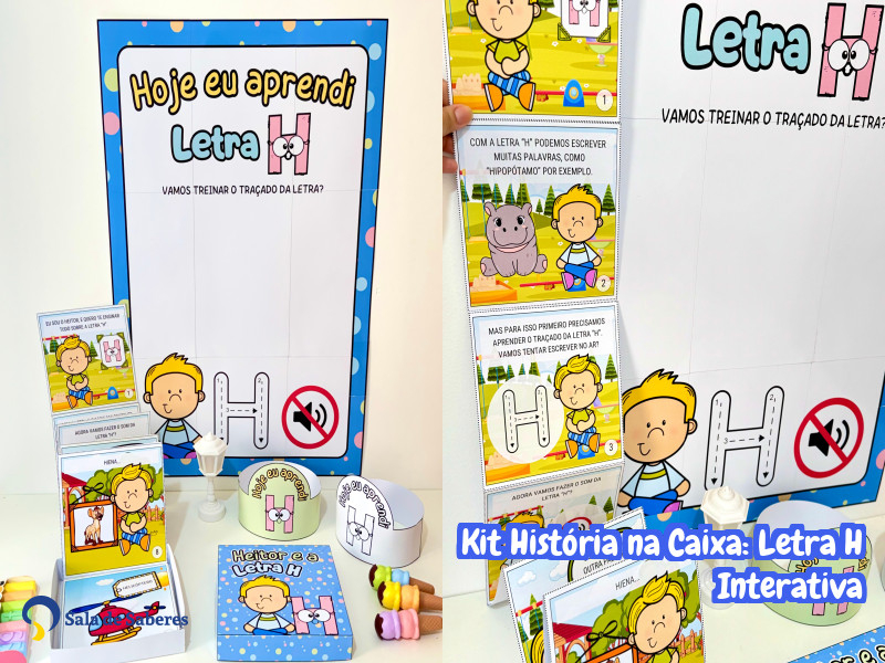Imagem de Kit História na Caixa: Letra H Interativa