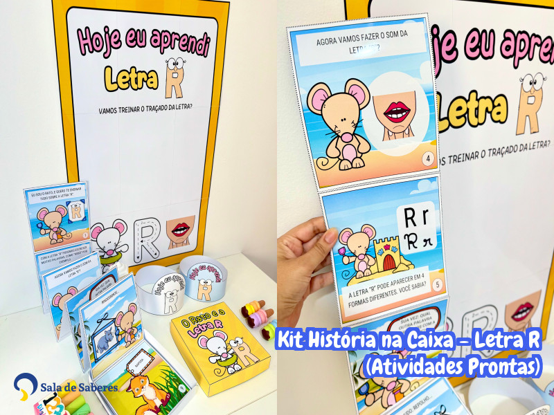 Imagem de Kit História na Caixa - Letra R (Atividades Prontas)