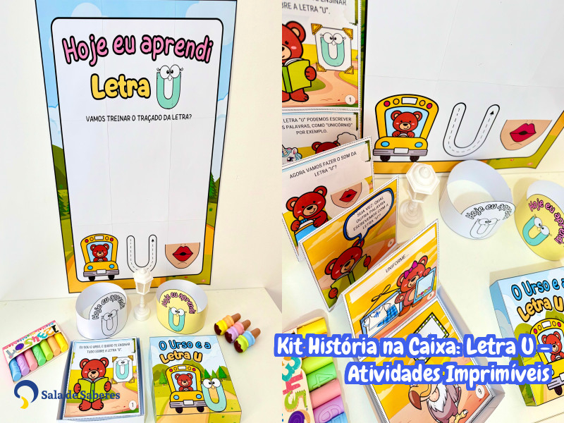 Imagem de Kit História na Caixa: Letra U - Atividades Imprimíveis