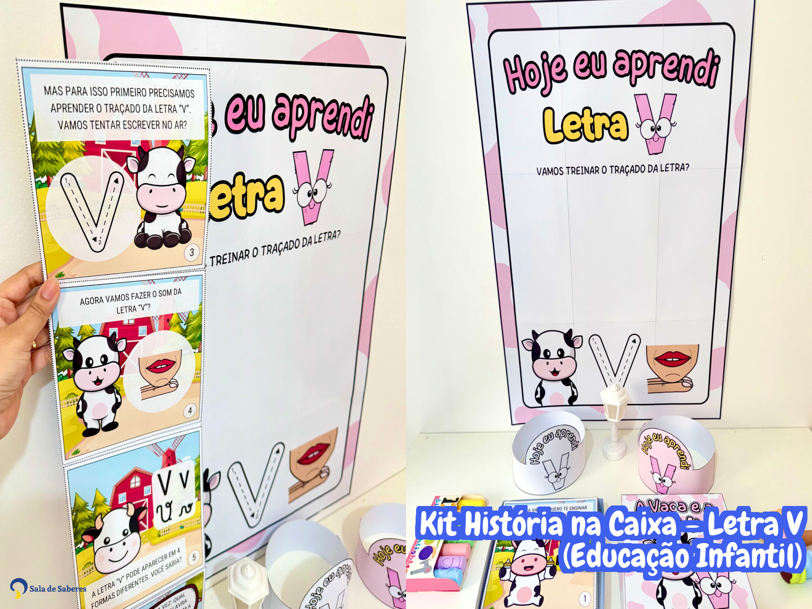 Preview de Kit História na Caixa - Letra V (Educação Infantil)