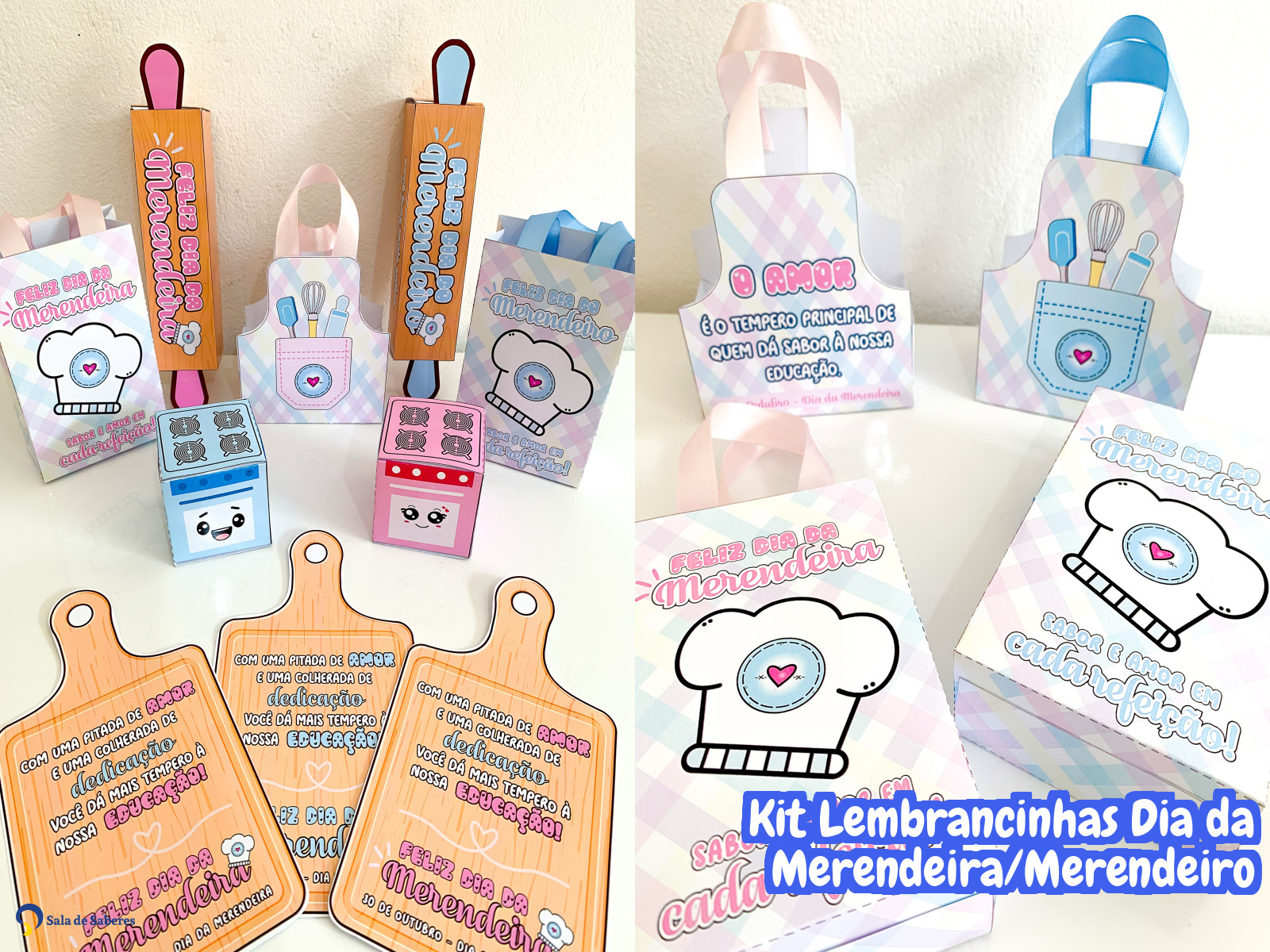 Preview de Kit Lembrancinhas Dia da Merendeira / Merendeiro