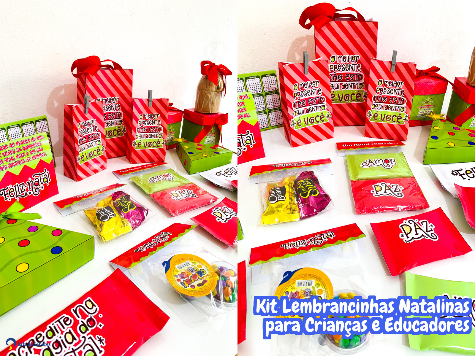 Preview de Kit Lembrancinhas Natalinas para Crianças e Educadores