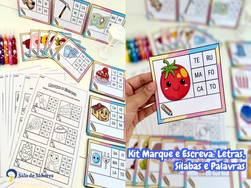 Imagem de Kit Marque e Escreva: Letras, Sílabas e Palavras