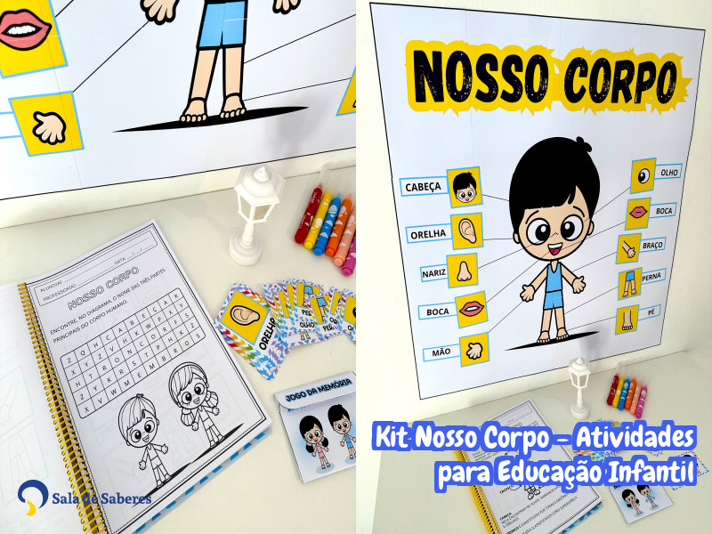 Imagem de Kit Nosso Corpo - Atividades para Educação Infantil
