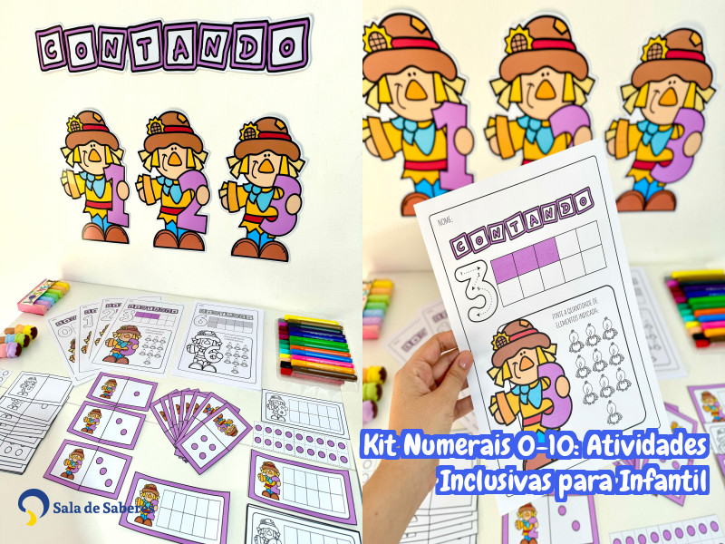 Imagem de Kit Numerais 0-10: Atividades Inclusivas para Infantil