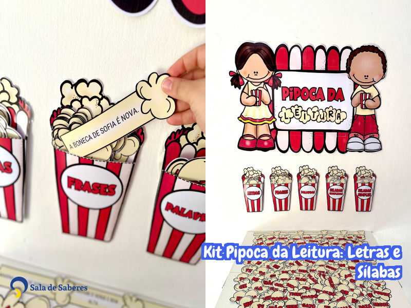 Imagem de Kit Pipoca da Leitura: Letras e Sílabas