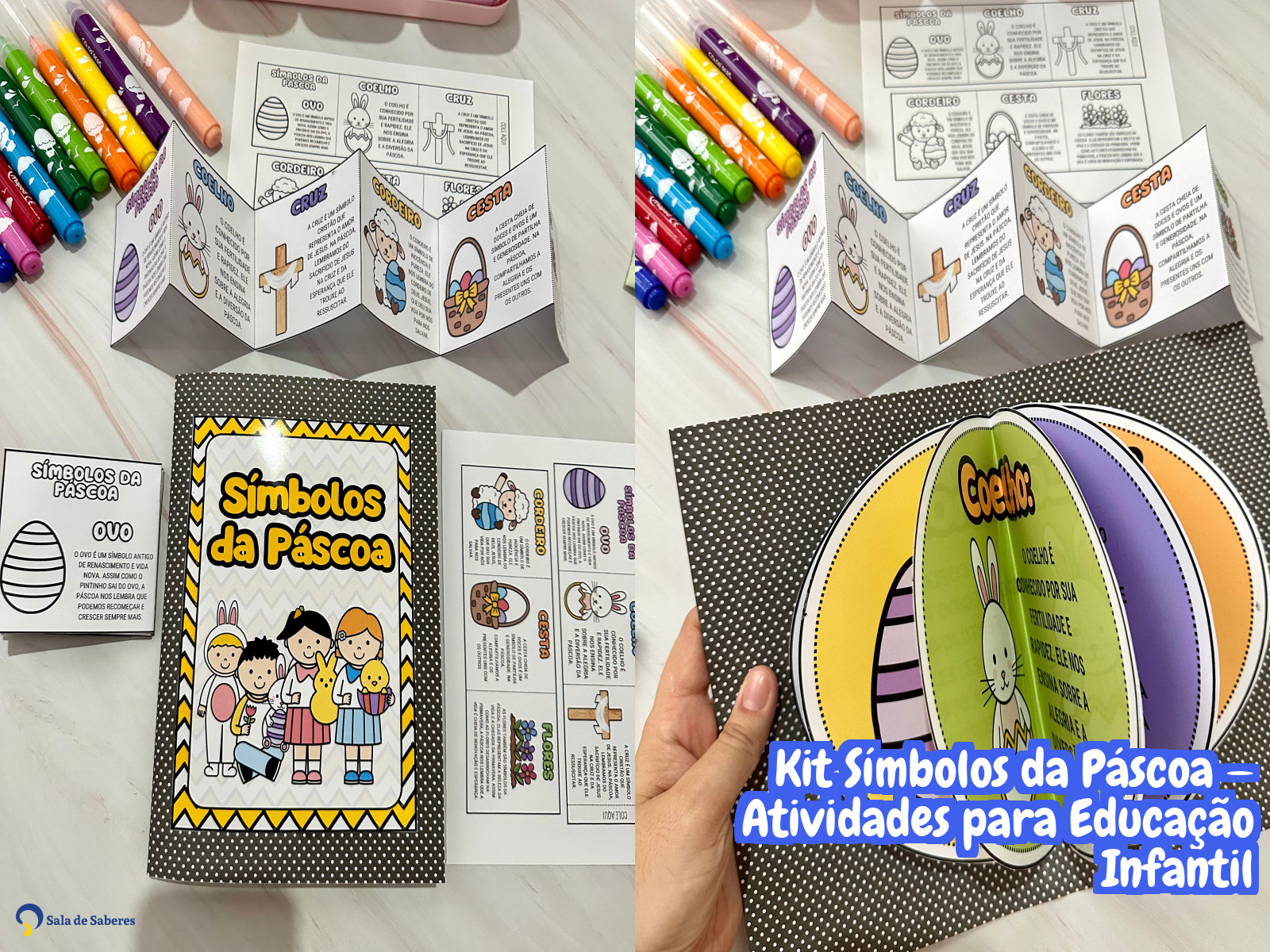 Preview de Kit Símbolos da Páscoa — Atividades para Educação Infantil