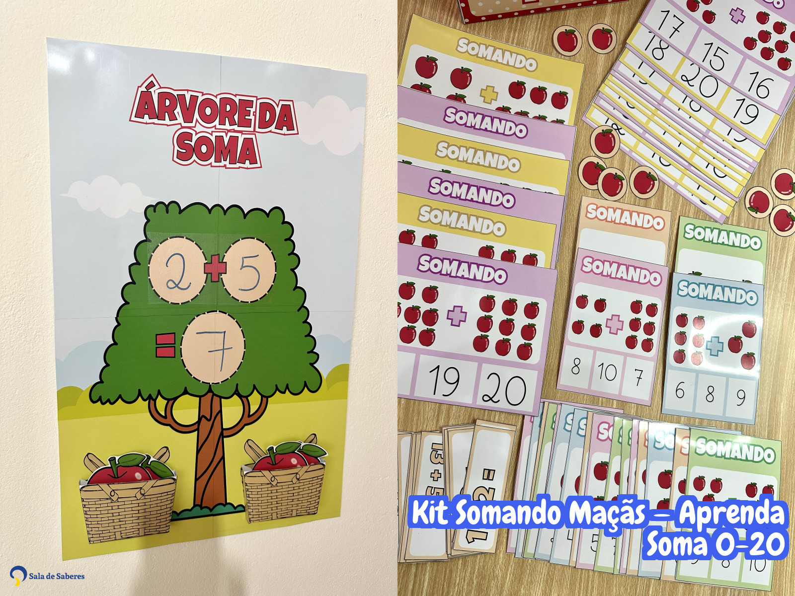 Preview de Kit Somando Maçãs — Aprenda Soma 0-20