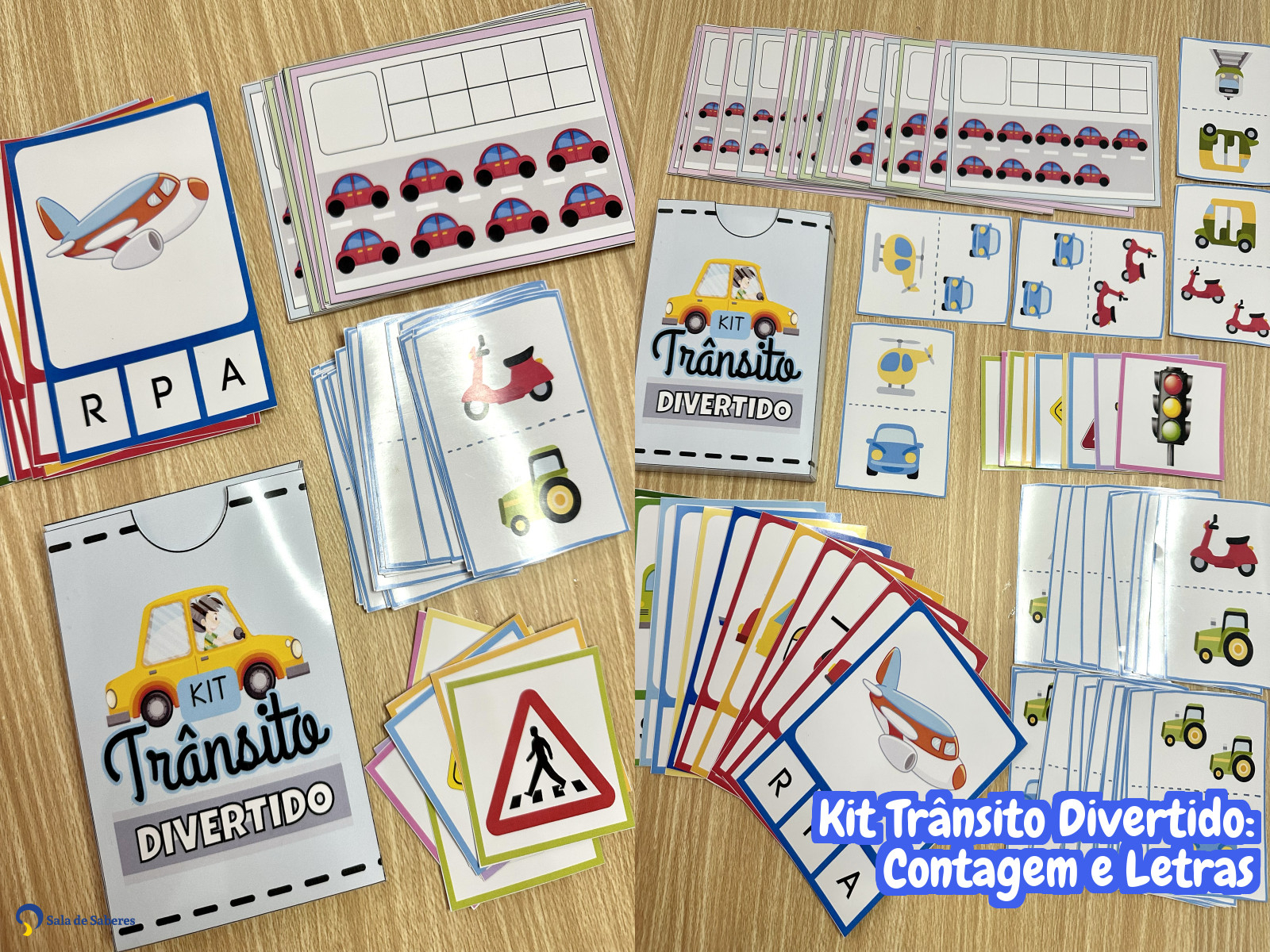 Preview de Kit Trânsito Divertido: Contagem e Letras