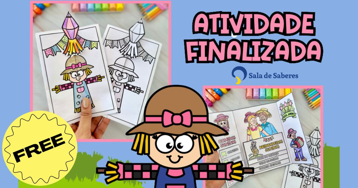 Preview de Lapbook Temático de Festa Junina para Aprendizagem Lúdica