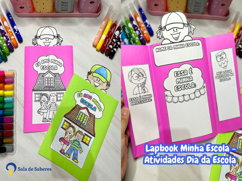 Imagem de Lapbook Minha Escola - Atividades Dia da Escola